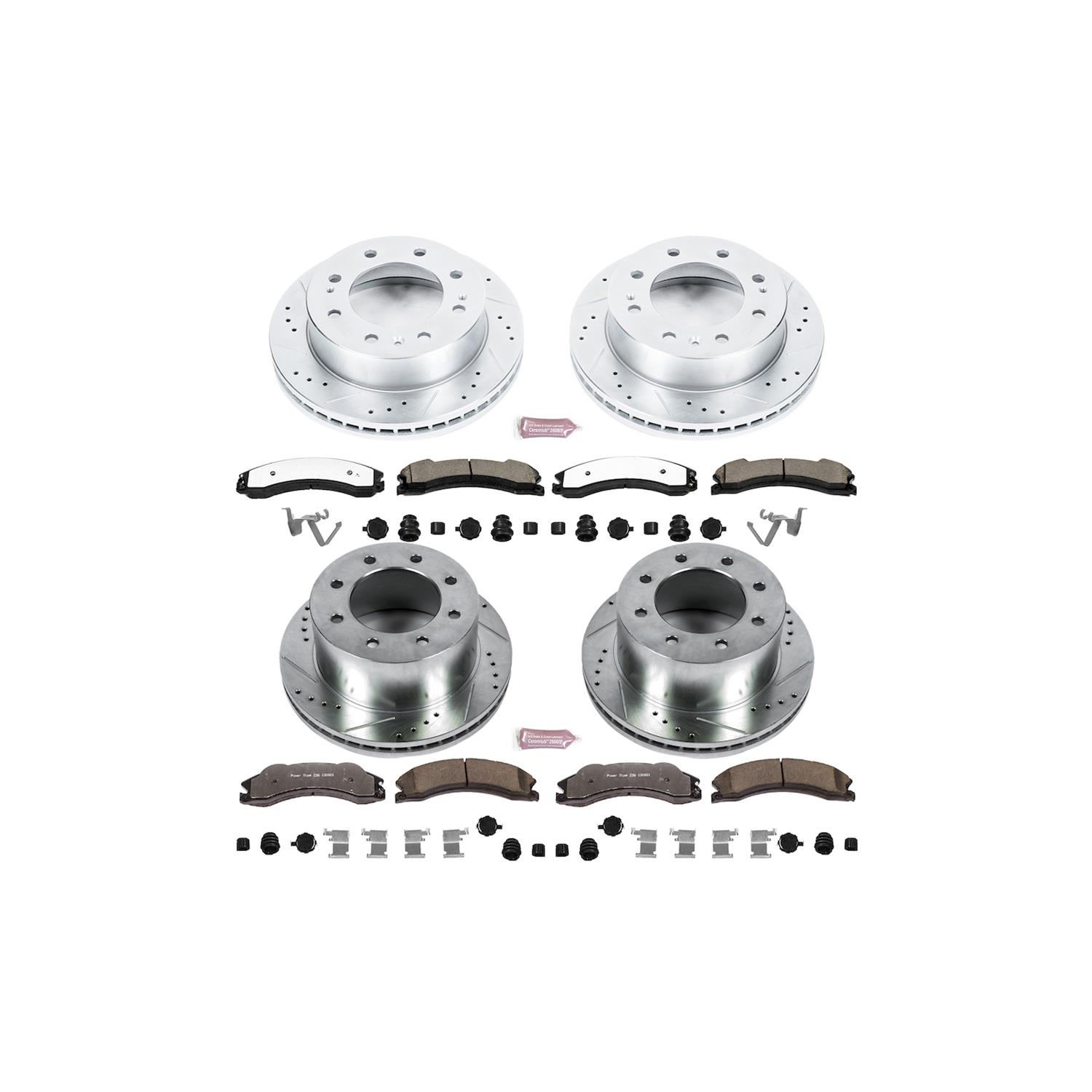 PowerStop K6260-36 PowerStop Z36 Truck and Tow Brake Upgrade Kits - Zander Auto Parts