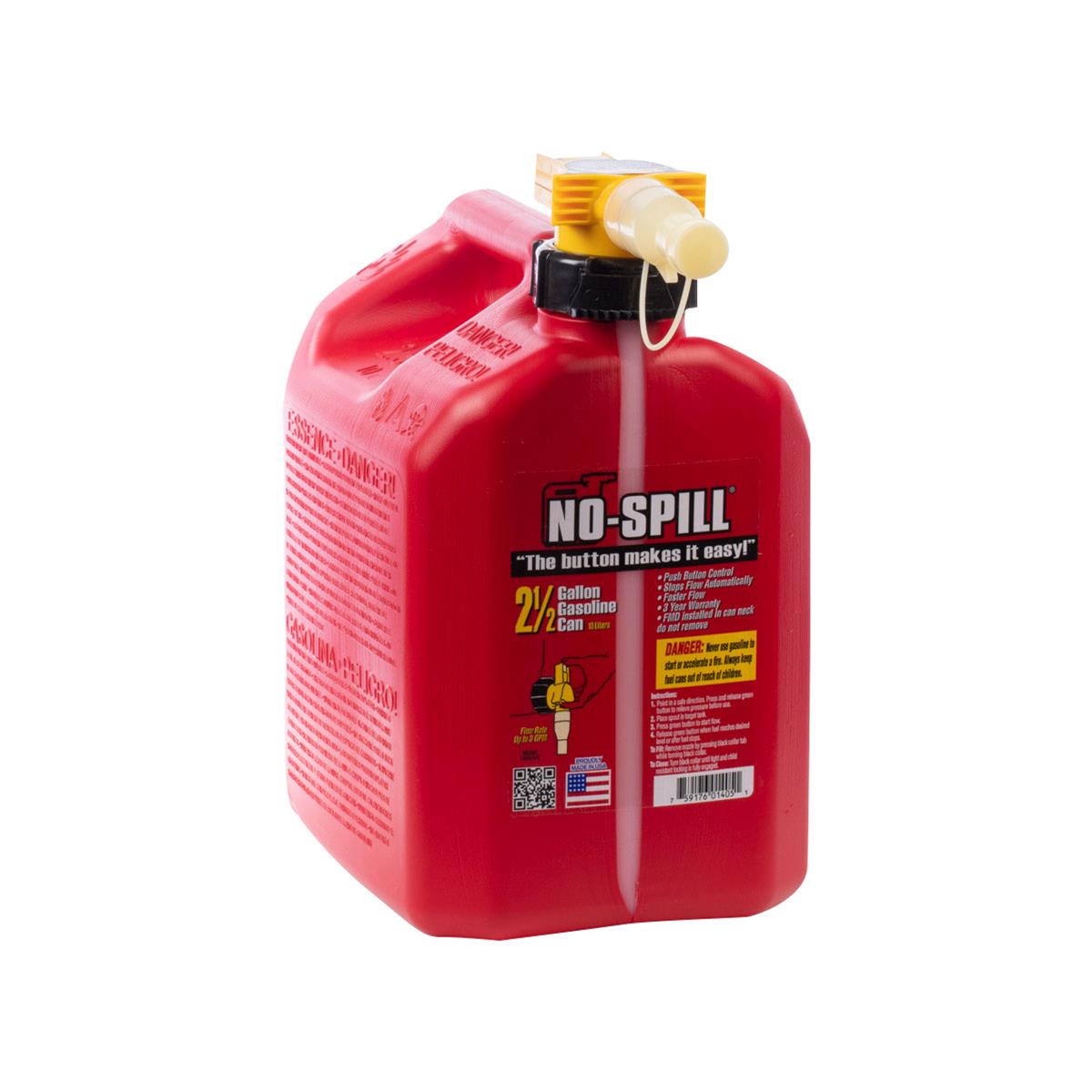 No Spill 1405 No-Spill Gasoline Cans - Zander Auto Parts