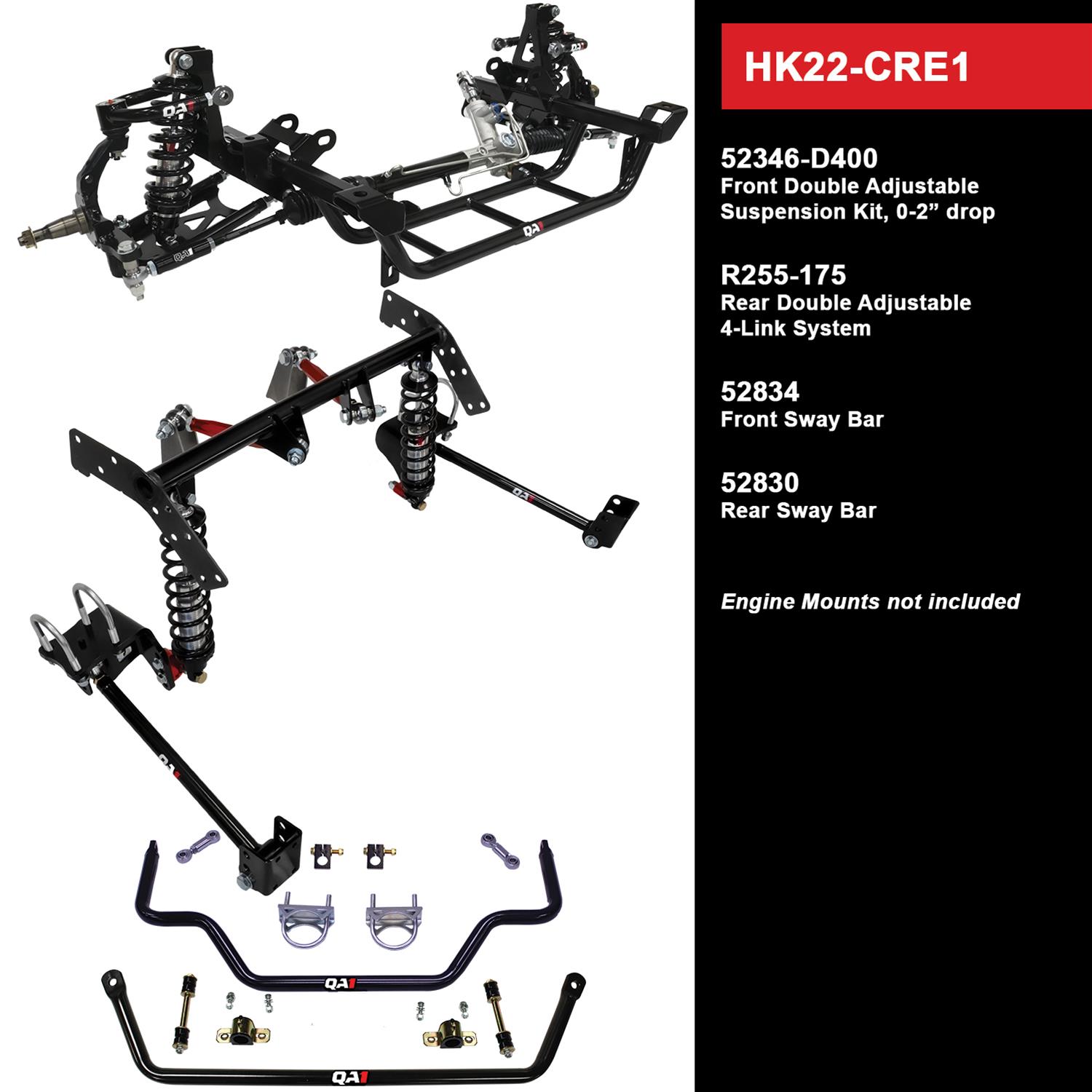 QA1 HK22-CRE1 QA1 Level 2 Full Vehicle Handling Suspension Kits - Zander Auto Parts