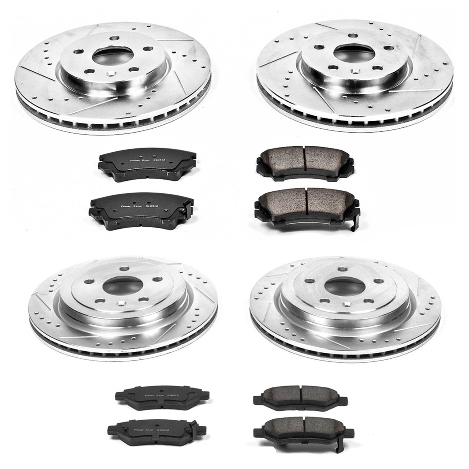 PowerStop K2816 PowerStop Z23 Evolution Sport Brake Upgrade Kits - Zander Auto Parts