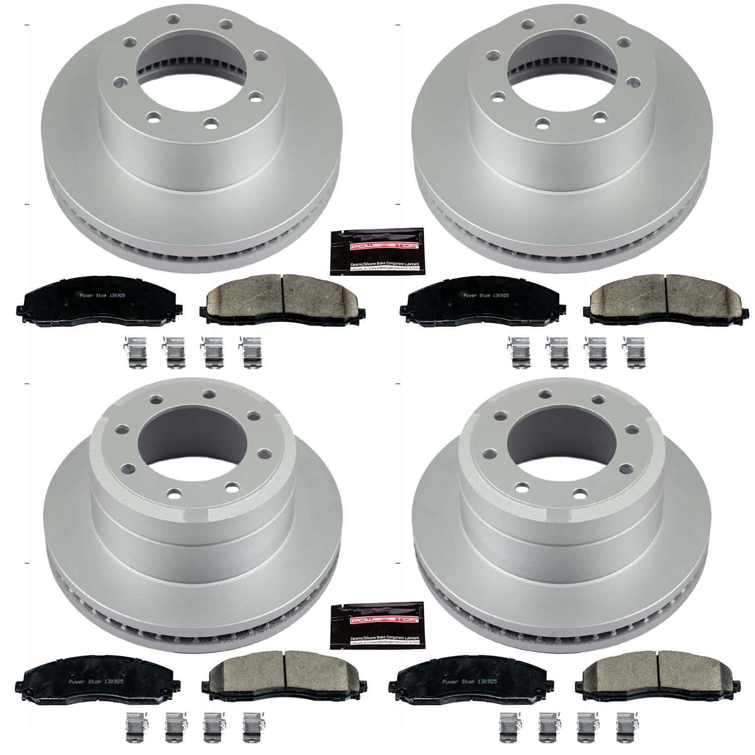 PowerStop CRK6405 PowerStop Z17 Evolution Plus GEOMET Coated Brake Kits - Zander Auto Parts