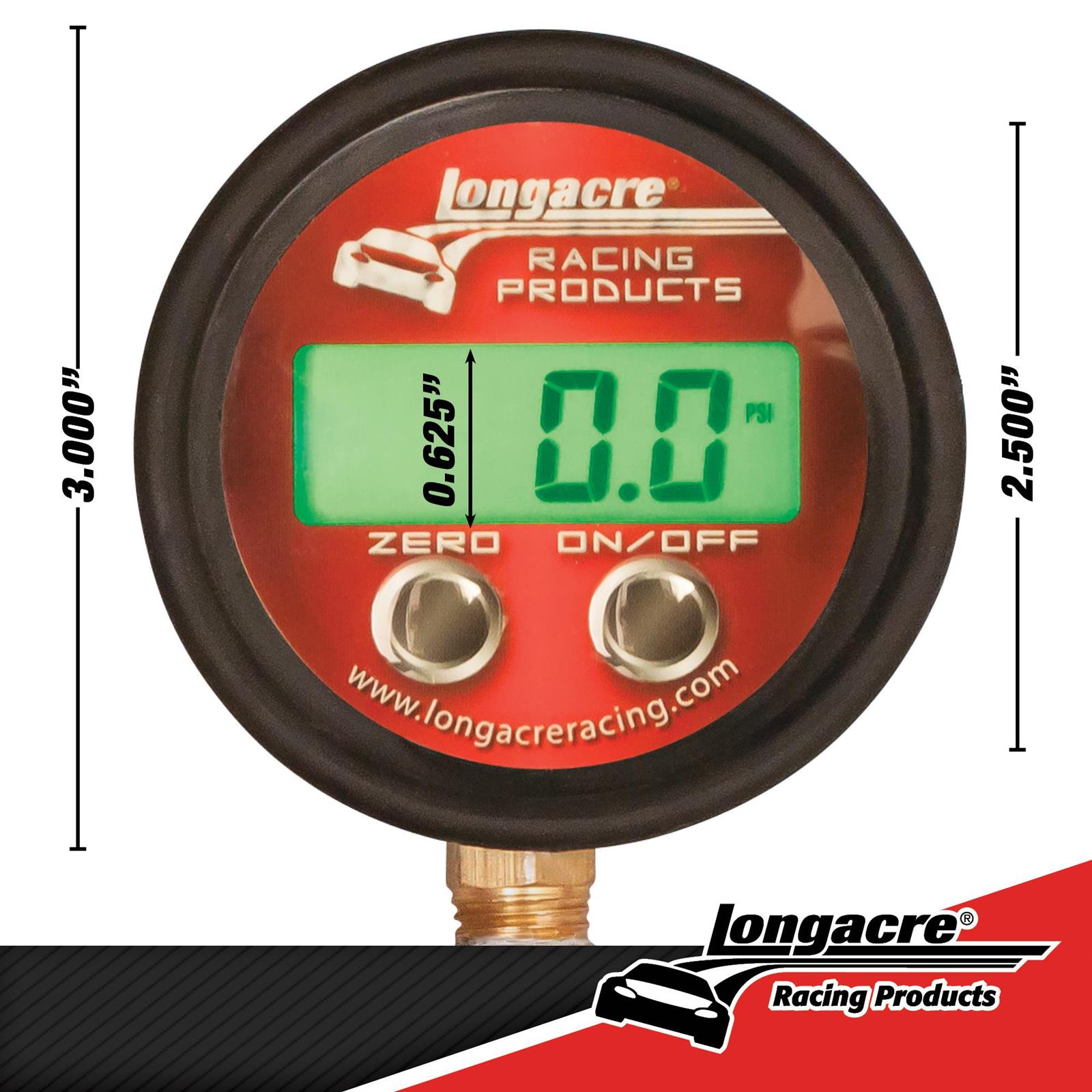 Longacre Racing Products 52-53000 Longacre Digital Tire Pressure Gauges - Zander Auto Parts