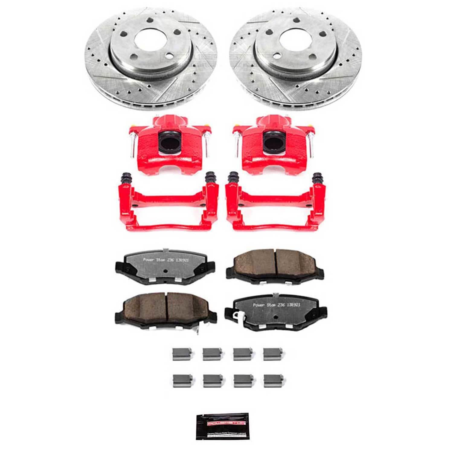 PowerStop KC3097-36 PowerStop Z36 Truck and Tow Brake Upgrade Kits with Calipers - Zander Auto Parts