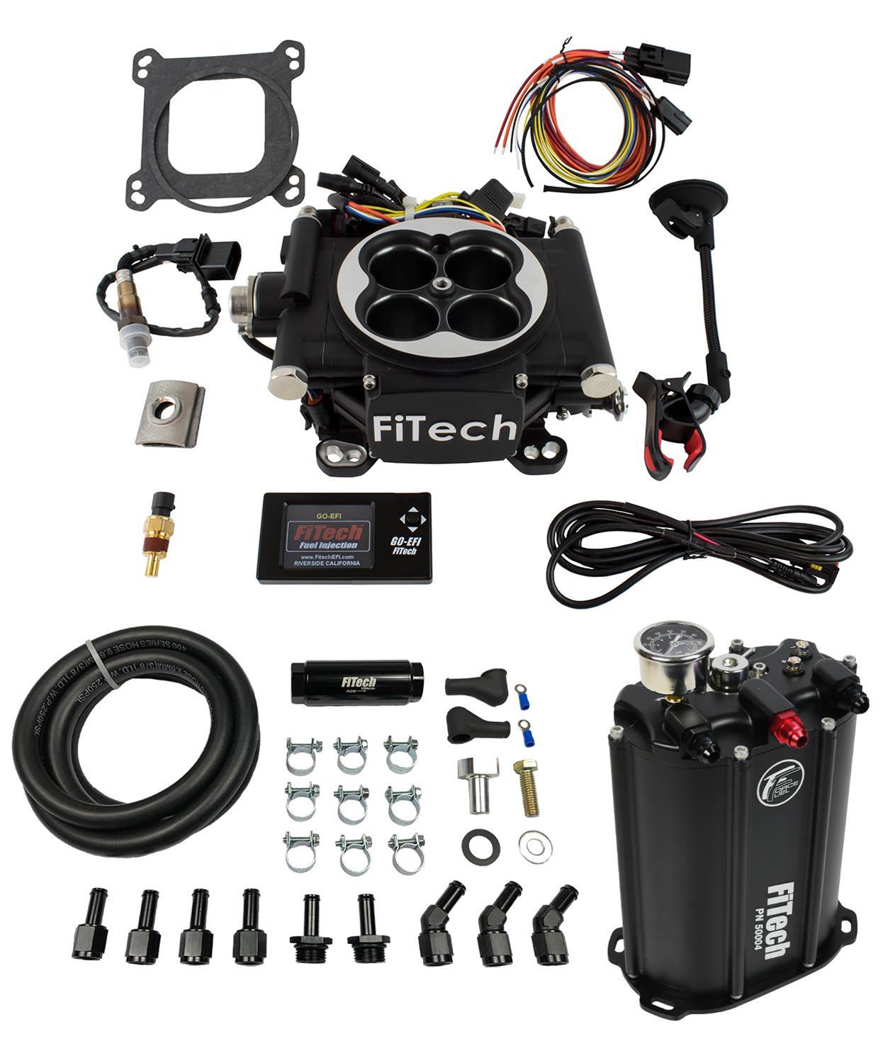 FiTech Fuel Injection 35202 FiTech Go EFI 4 600 HP Fuel Injection Systems with Force Fuel Systems - Zander Auto Parts