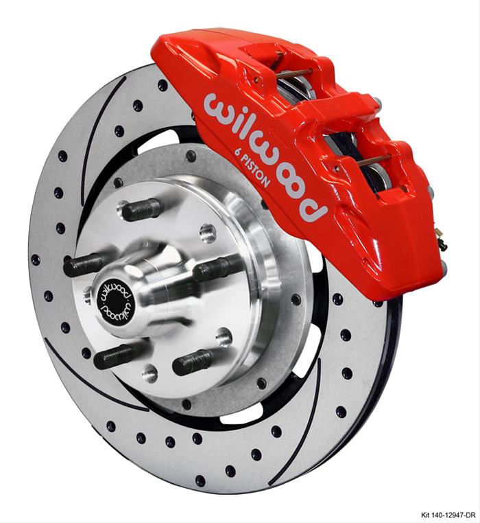 Wilwood Disc Brakes 140-12947-DR Wilwood Forged DynaPro 6 Big Brake Front Brake Kits - Zander Auto Parts