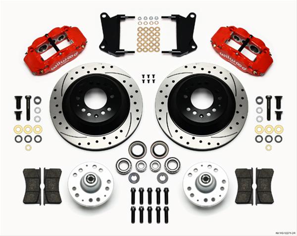 Wilwood Disc Brakes 140-12271-DR Wilwood Forged Narrow Superlite 6R Big Brake Front Brake Kits - Zander Auto Parts