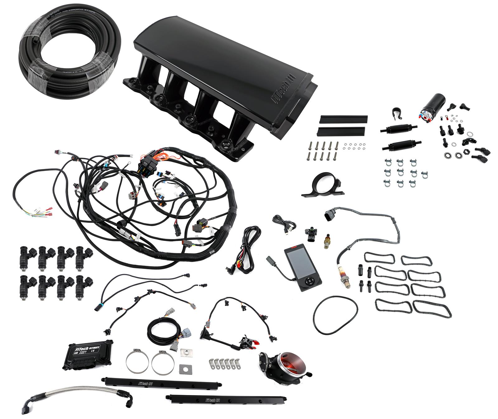 FiTech Fuel Injection 71002 FiTech Ultimate LS EFI 500 HP Fuel Injection Systems - Zander Auto Parts