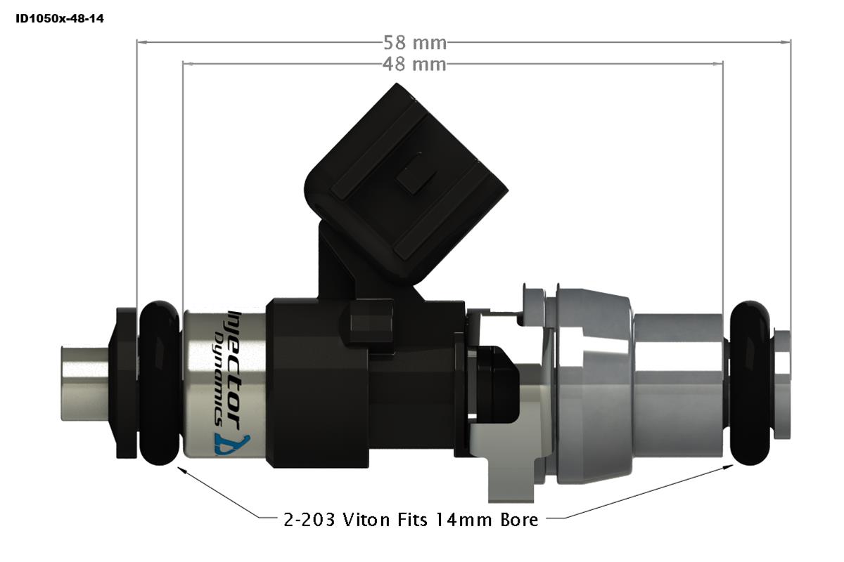 Injector Dynamics 1050.48.14.14.4 Injector Dynamics ID1050x Fuel Injectors - Zander Auto Parts