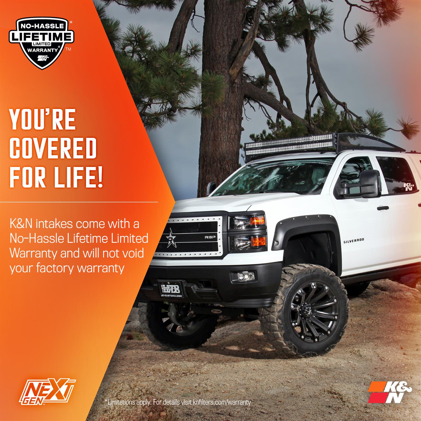 K&N 50-3082 K&N 50 Series NextGen Cold Air Intake Kits - Zander Auto Parts