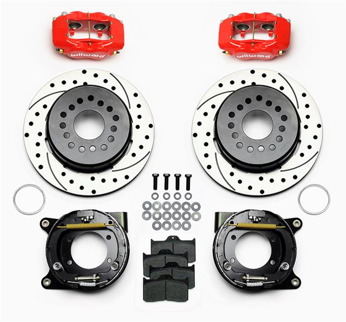 Wilwood Disc Brakes 140-7141-DR Wilwood Forged Dynalite Rear Parking Brake Kits - Zander Auto Parts