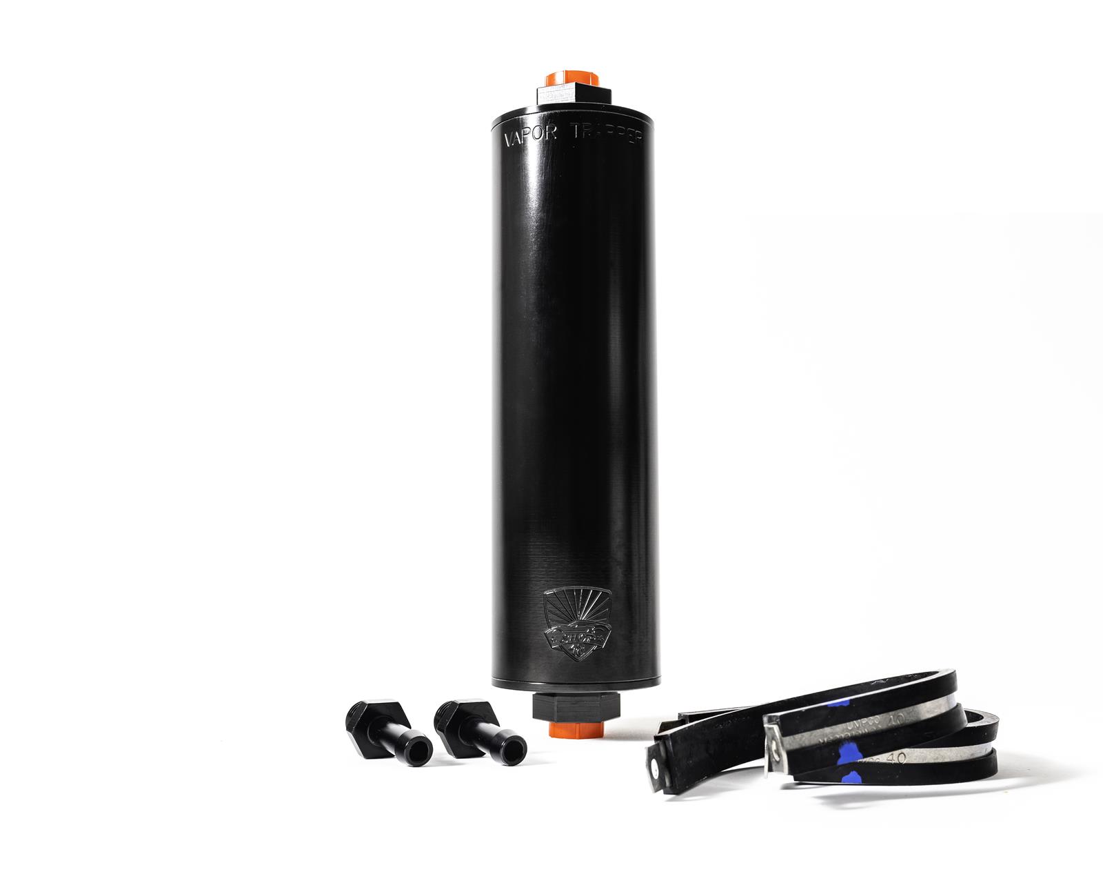 Shop 48 VT6BLK-3/8-B Shop 48 Vapor Trapper Performance Charcoal Filter with Basic Install Package - Zander Auto Parts