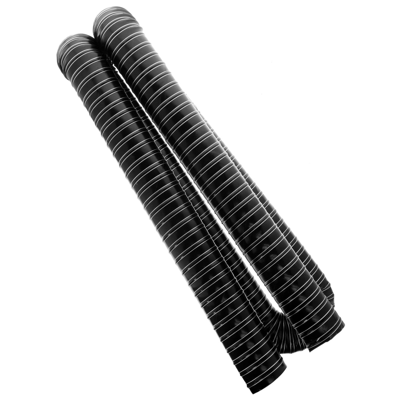 Summit Racing SUM-76152-BLK Summit Racing™ High-Temp Brake Duct Cooling Hoses - Zander Auto Parts