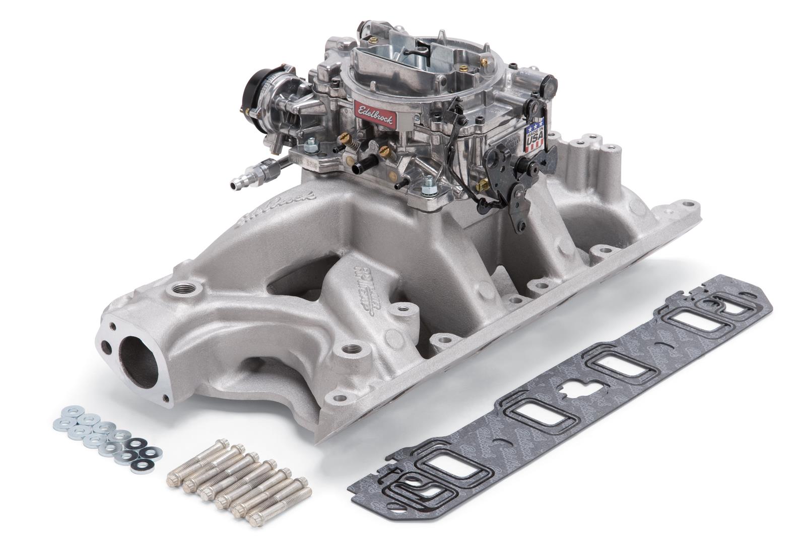 Edelbrock 2034 Edelbrock Performer RPM Air-Gap Intake Manifold and Carburetor Kits - Zander Auto Parts