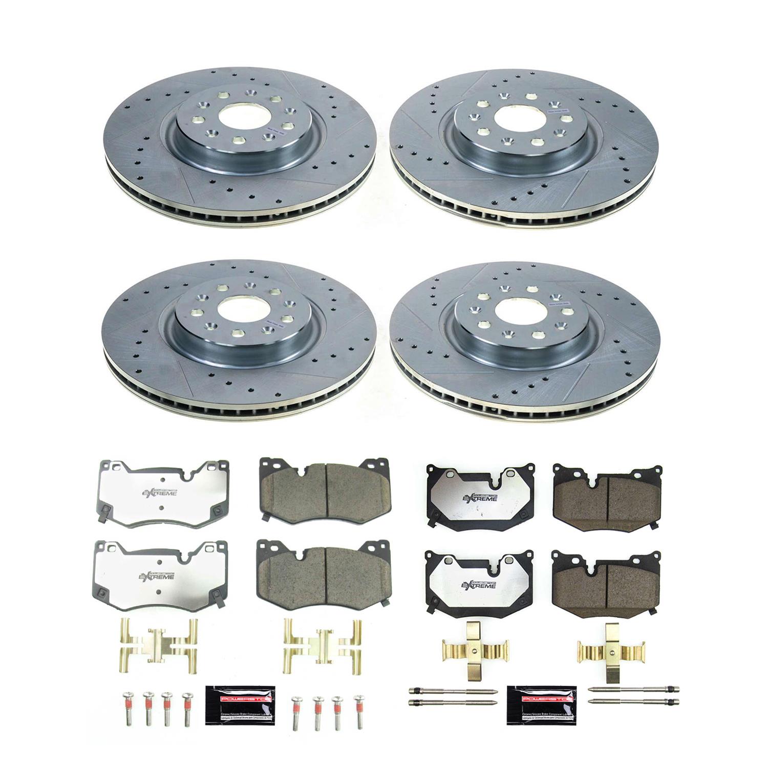 PowerStop K8530-26 PowerStop Z26 Street Warrior Brake Upgrade Kits - Zander Auto Parts