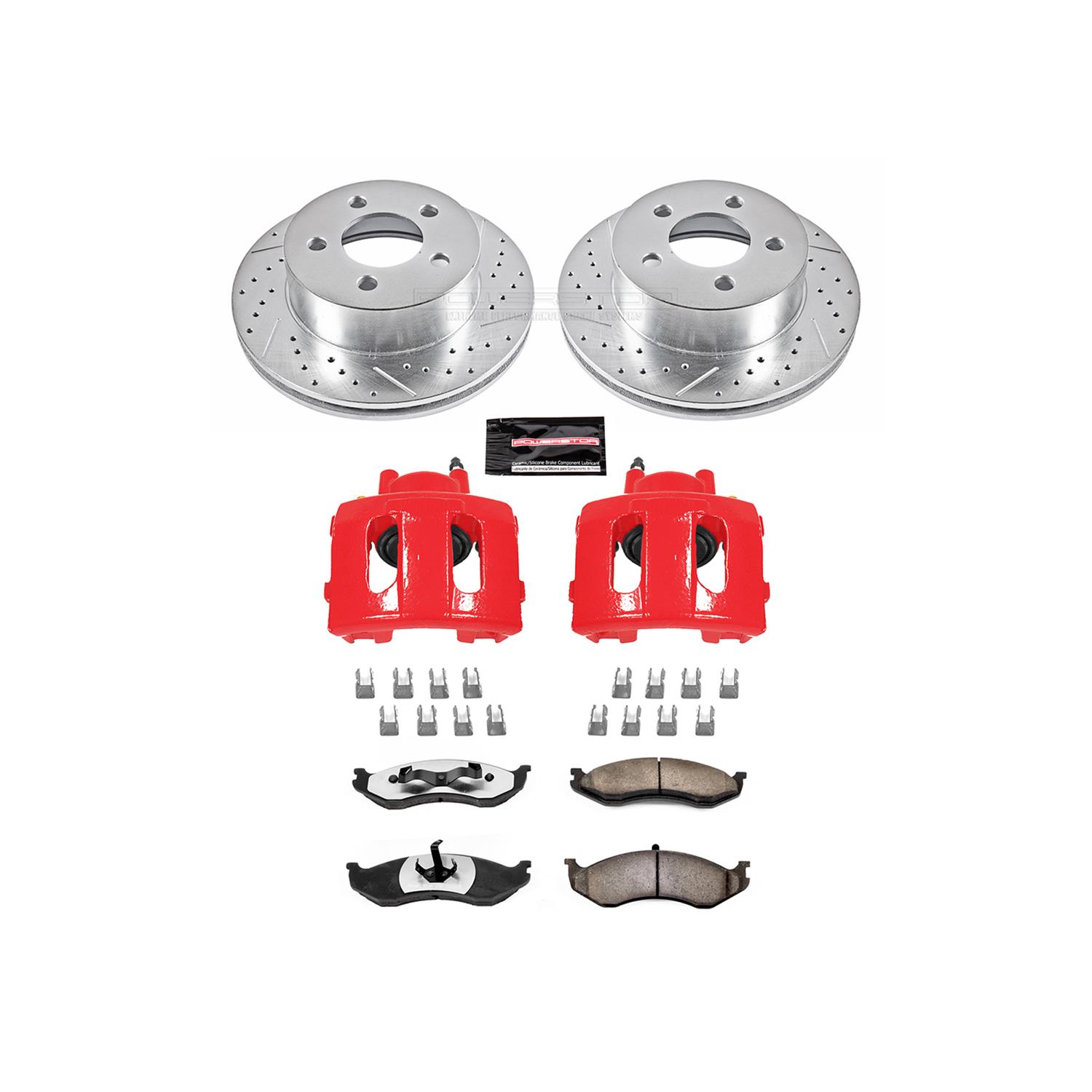PowerStop KC2152-36 PowerStop Z36 Truck and Tow Brake Upgrade Kits with Calipers - Zander Auto Parts