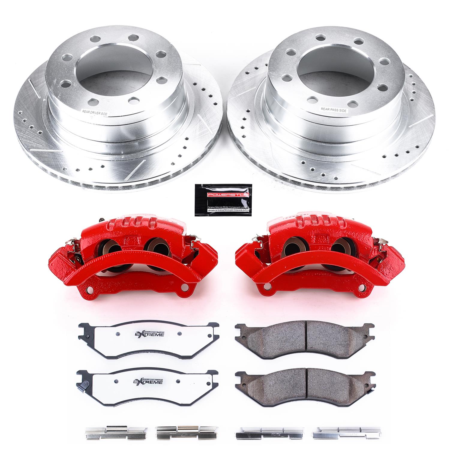 PowerStop KC5490-36 PowerStop Z36 Truck and Tow Brake Upgrade Kits with Calipers - Zander Auto Parts