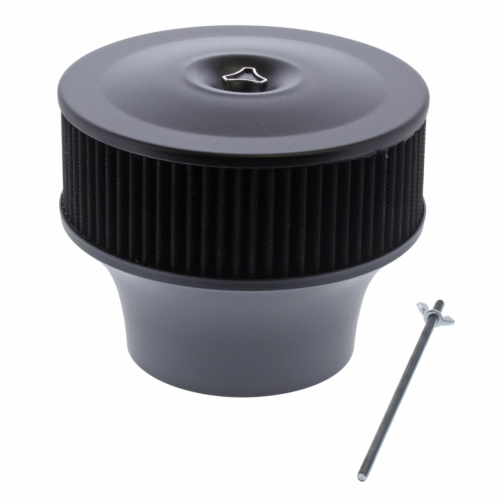 Summit Racing SUM-G3016BK Summit Racing™ Velocity Stack Air Cleaners - Zander Auto Parts