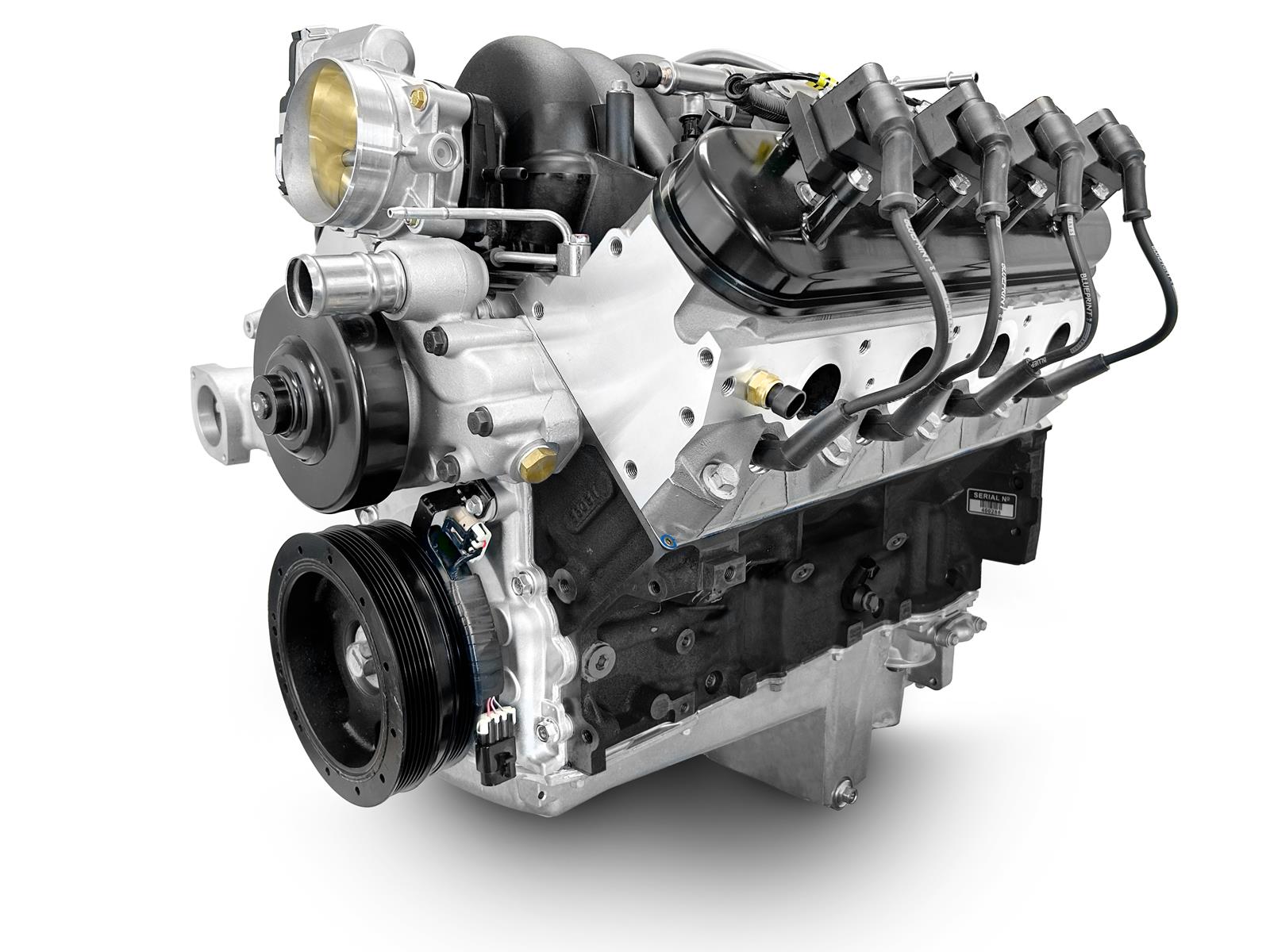 BluePrint Engines PSLS37630CTF BluePrint Engines Pro Series Chevy LS 376 C.I.D. 530 HP EFI Base Dressed Long Block Crate Engines - Zander Auto Parts