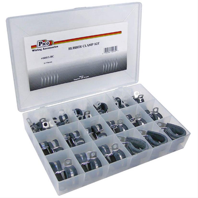 PICO Wiring 0003-RC Pico Rubber Insulated Clamps - Zander Auto Parts