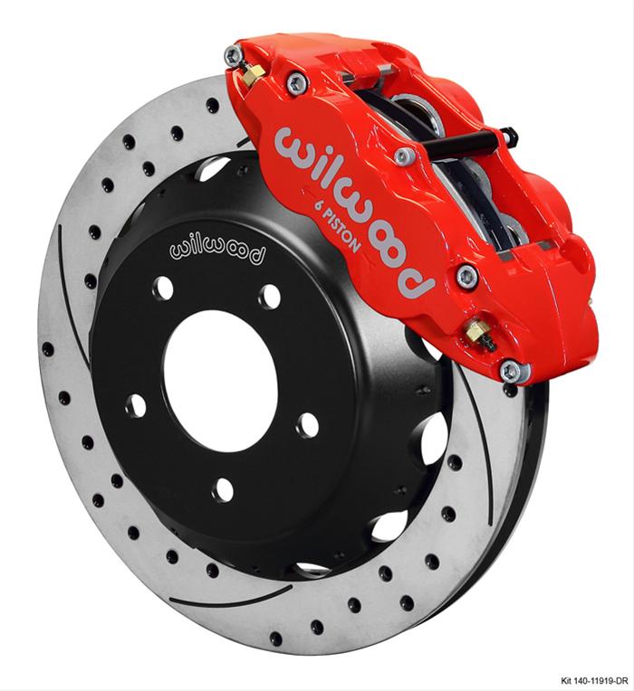 Wilwood Disc Brakes 140-11919-DR Wilwood Forged Narrow Superlite 6R Big Brake Front Brake Kits - Zander Auto Parts
