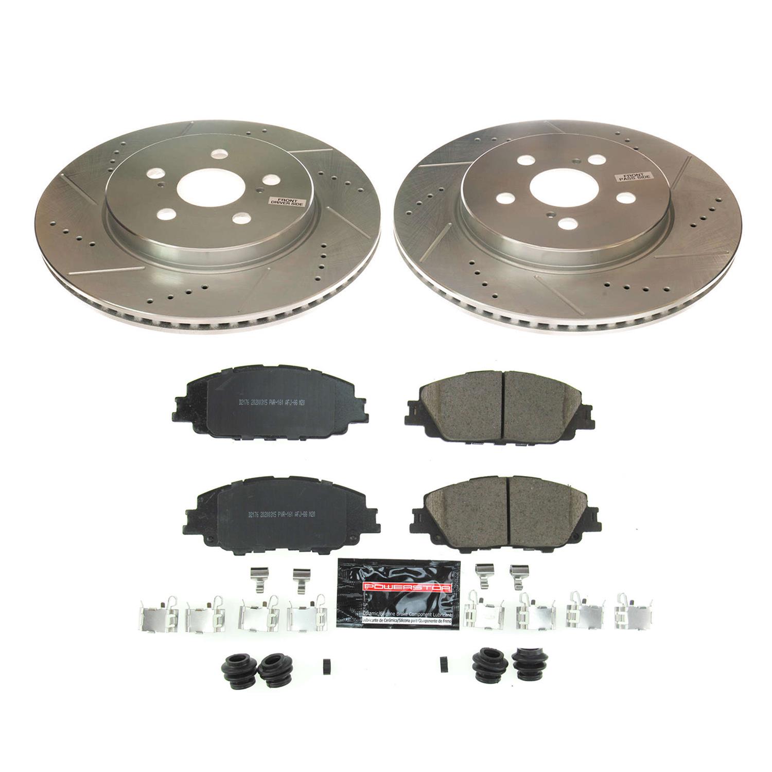 PowerStop K8328 PowerStop Z23 Evolution Sport Brake Upgrade Kits - Zander Auto Parts