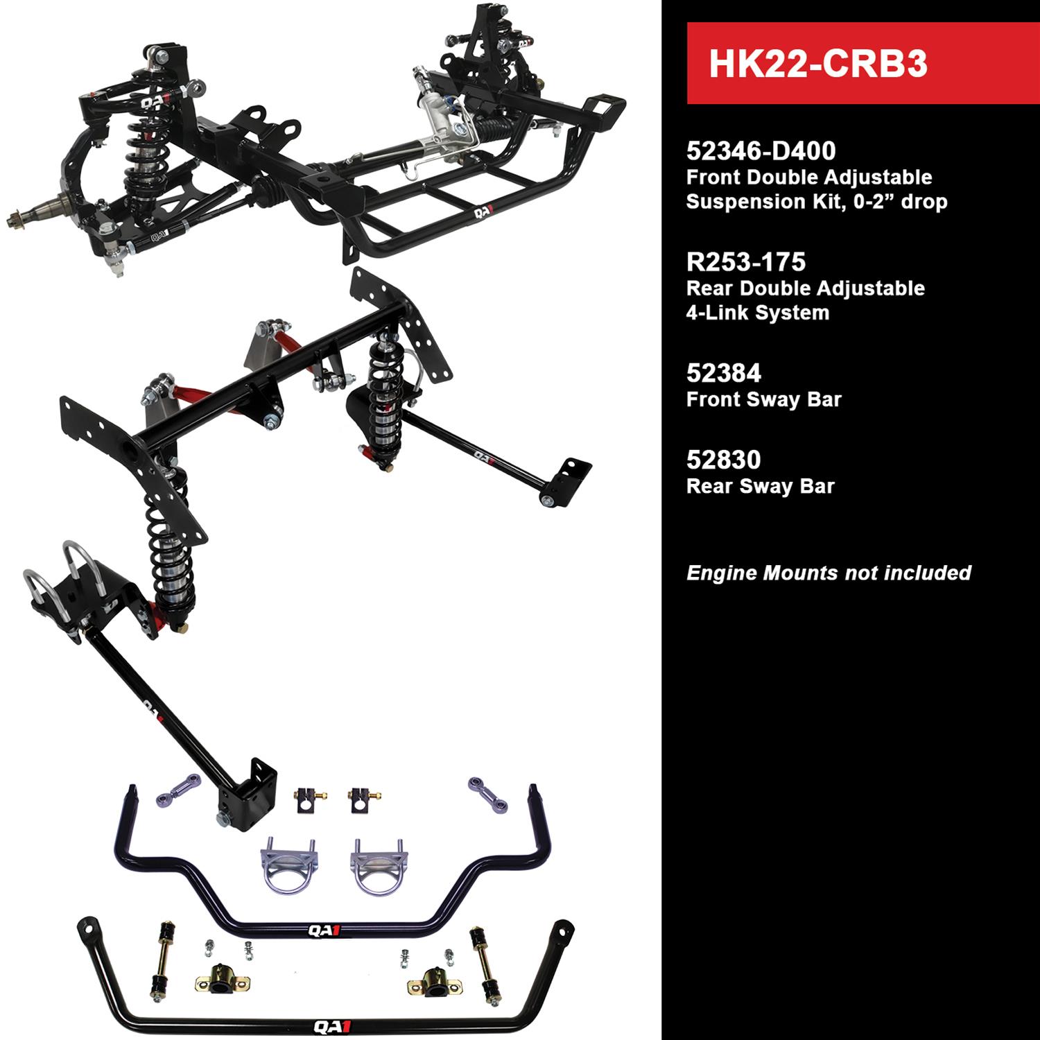 QA1 HK22-CRB3 QA1 Level 2 Full Vehicle Handling Suspension Kits - Zander Auto Parts