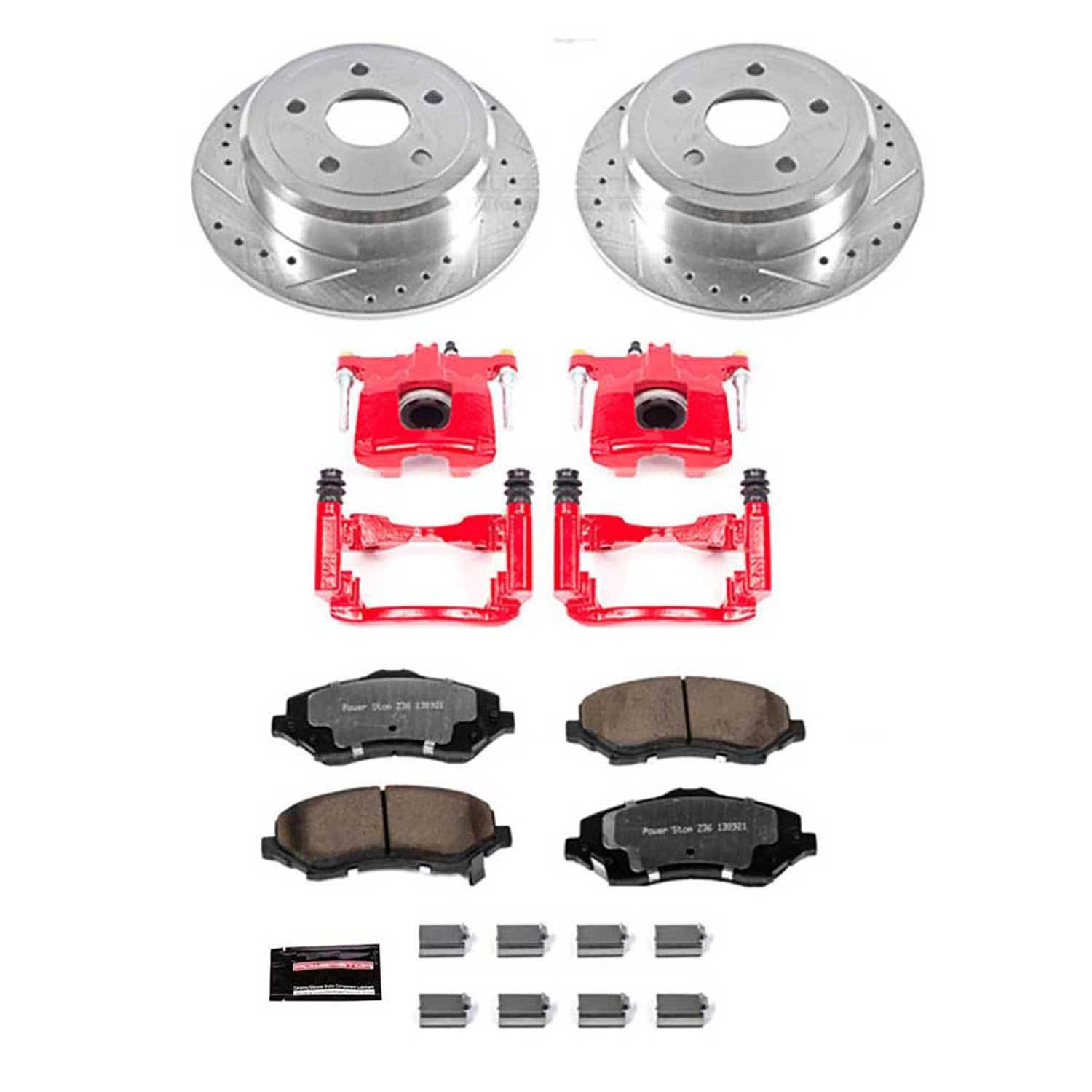 PowerStop KC3090-36 PowerStop Z36 Truck and Tow Brake Upgrade Kits with Calipers - Zander Auto Parts