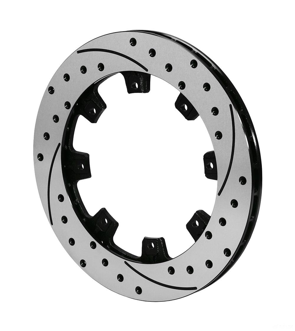 Wilwood Disc Brakes 160-7103-BK Wilwood SRP Drilled Performance Brake Rotors - Zander Auto Parts