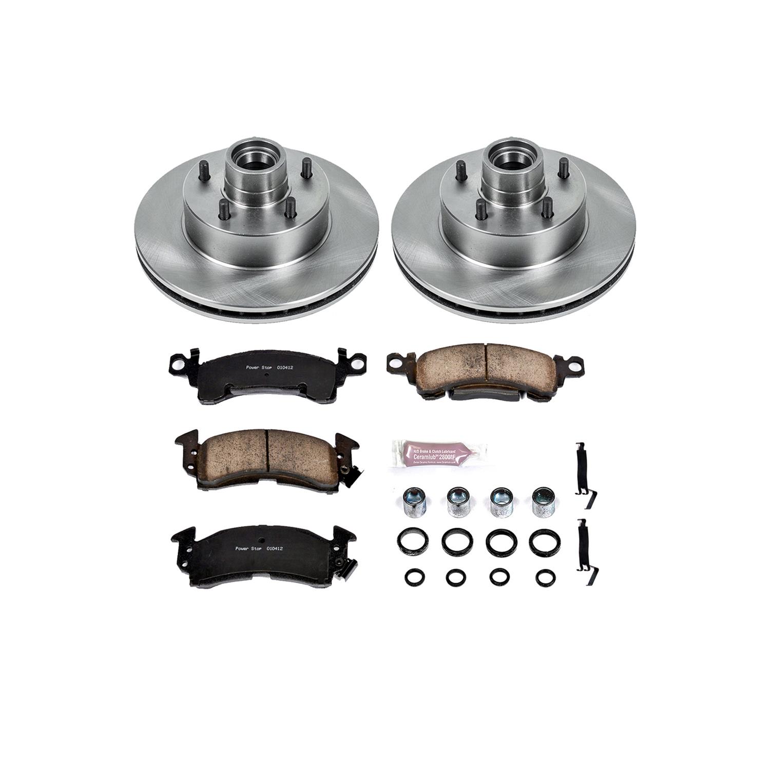 PowerStop KOE2580 PowerStop Z17 Evolution Plus Stock Replacement Brake Kits - Zander Auto Parts