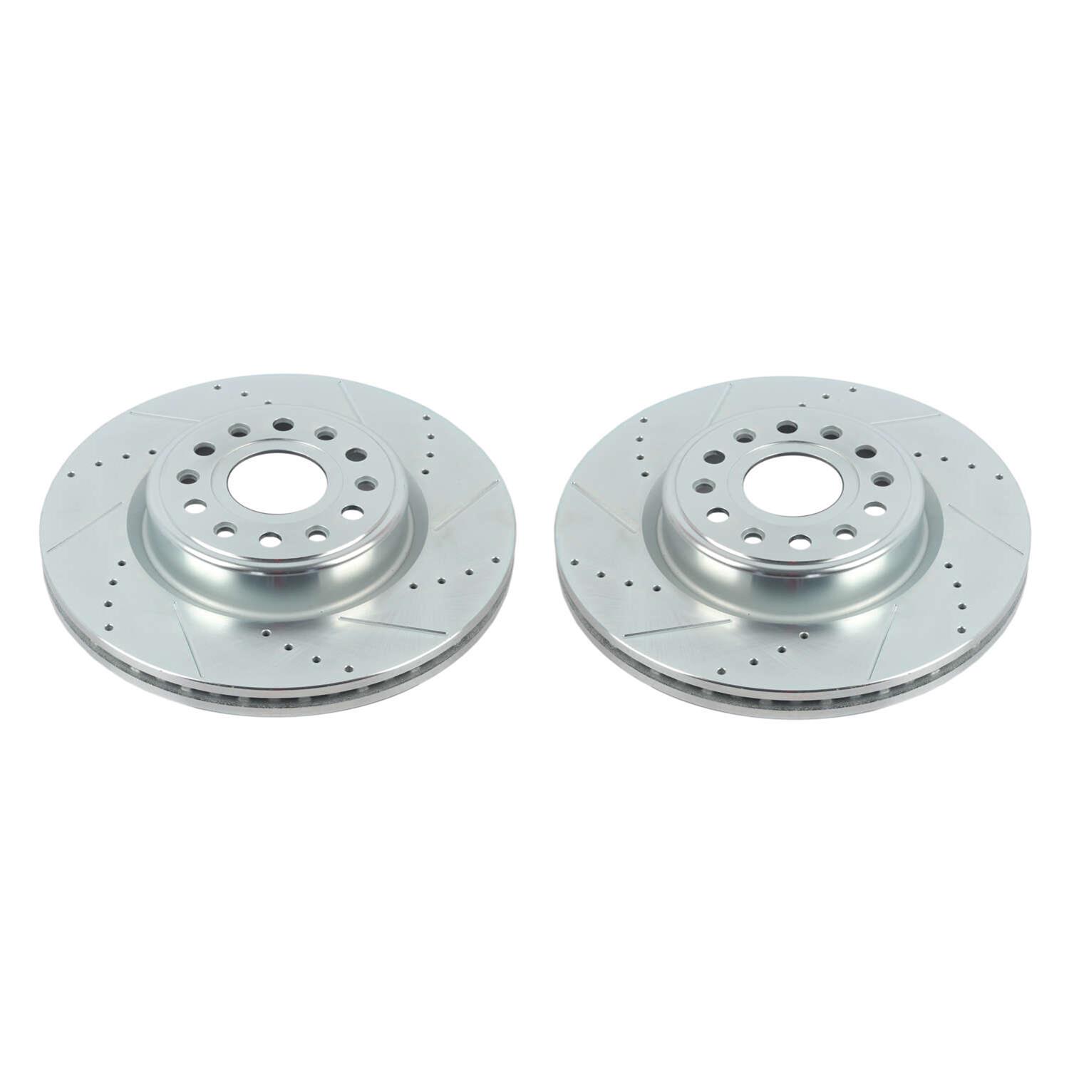 PowerStop AR86004XPR PowerStop Evolution Drilled and Slotted Rotors - Zander Auto Parts