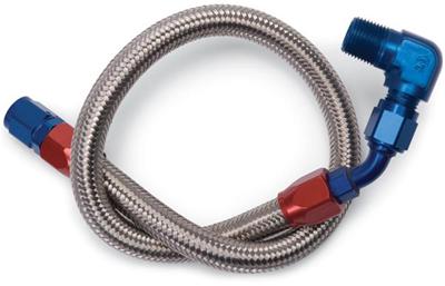 Edelbrock 8124 Edelbrock Stainless Steel Braided Fuel Lines - Zander Auto Parts