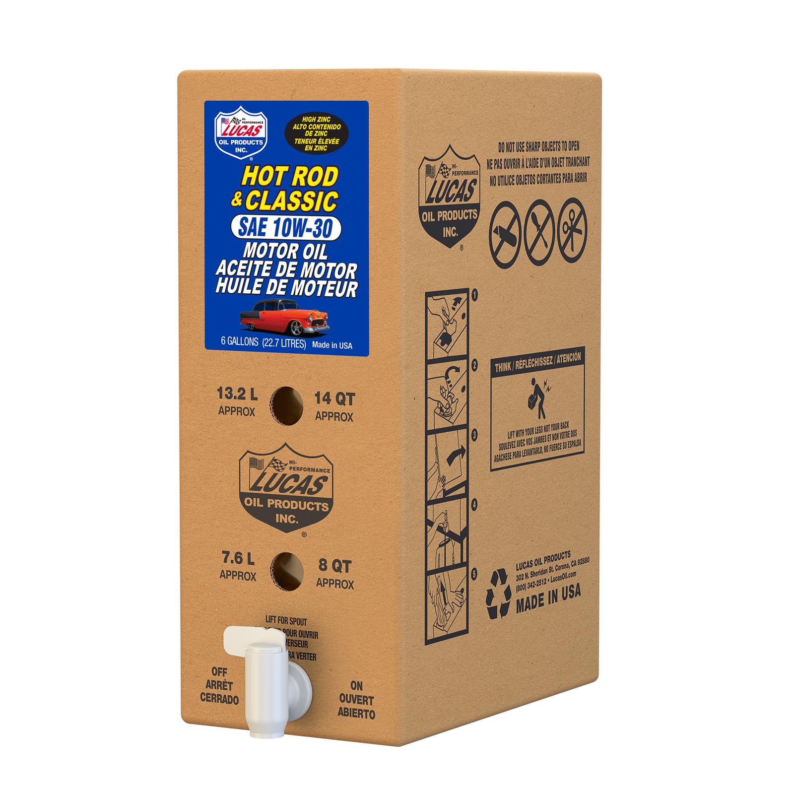 Lucas Oil 18025 Lucas Hot Rod and Classic Car Motor Oil - Zander Auto Parts