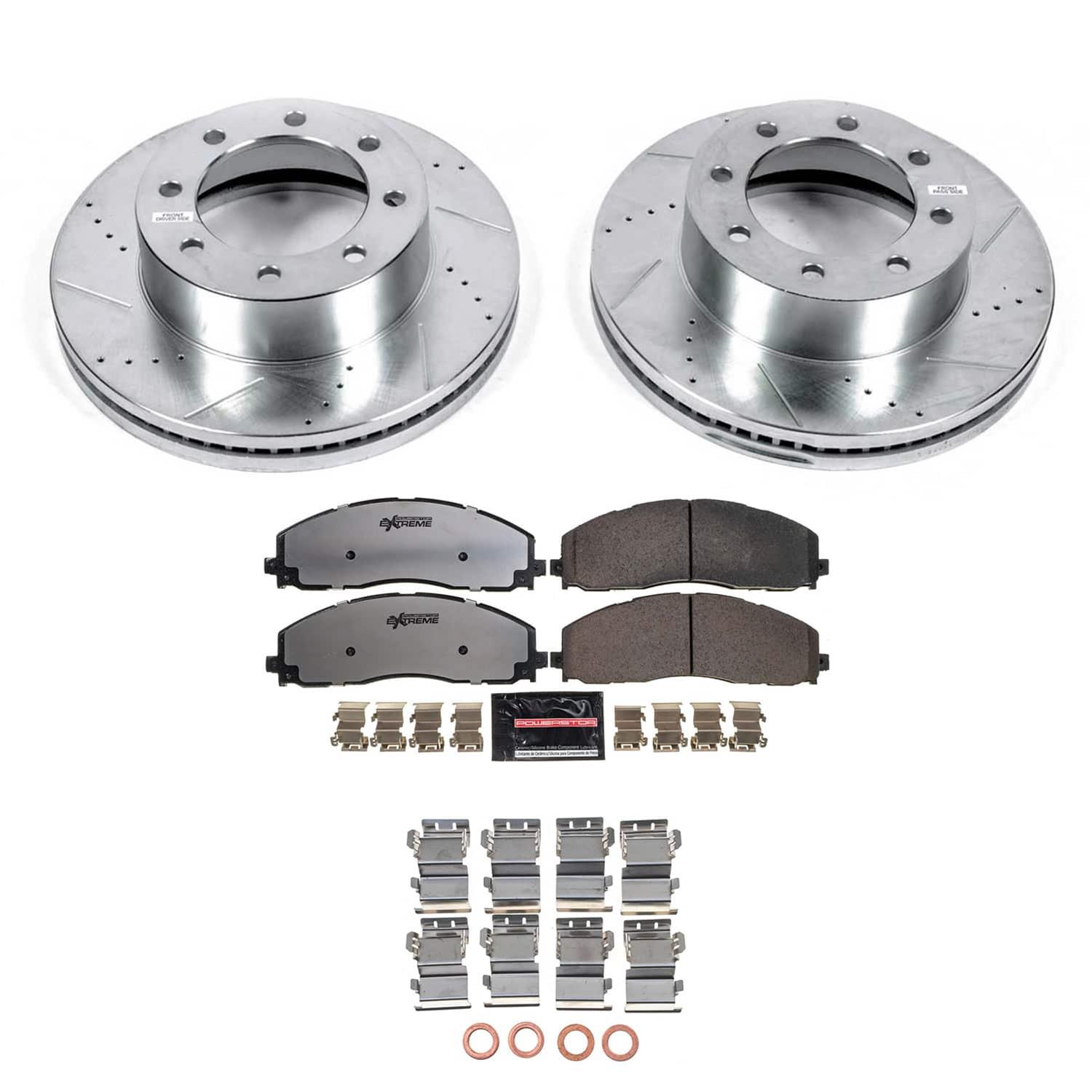 PowerStop KC6403-36 PowerStop Z36 Truck and Tow Brake Upgrade Kits with Calipers - Zander Auto Parts