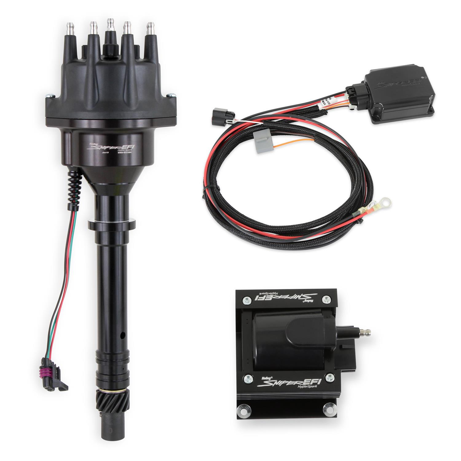 Holley Sniper 550-511-5PX-SBC Holley Sniper 2 EFI 650 HP Base Fuel Injection Systems with Power Distribution Module - Zander Auto Parts