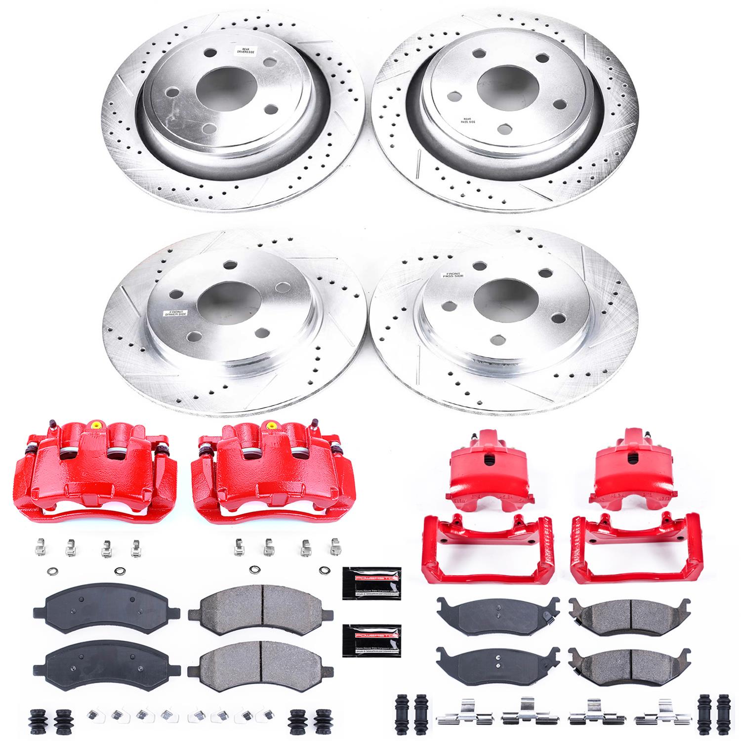 PowerStop KC2164A PowerStop Z23 Evolution Sport Brake Upgrade Kits with Calipers - Zander Auto Parts