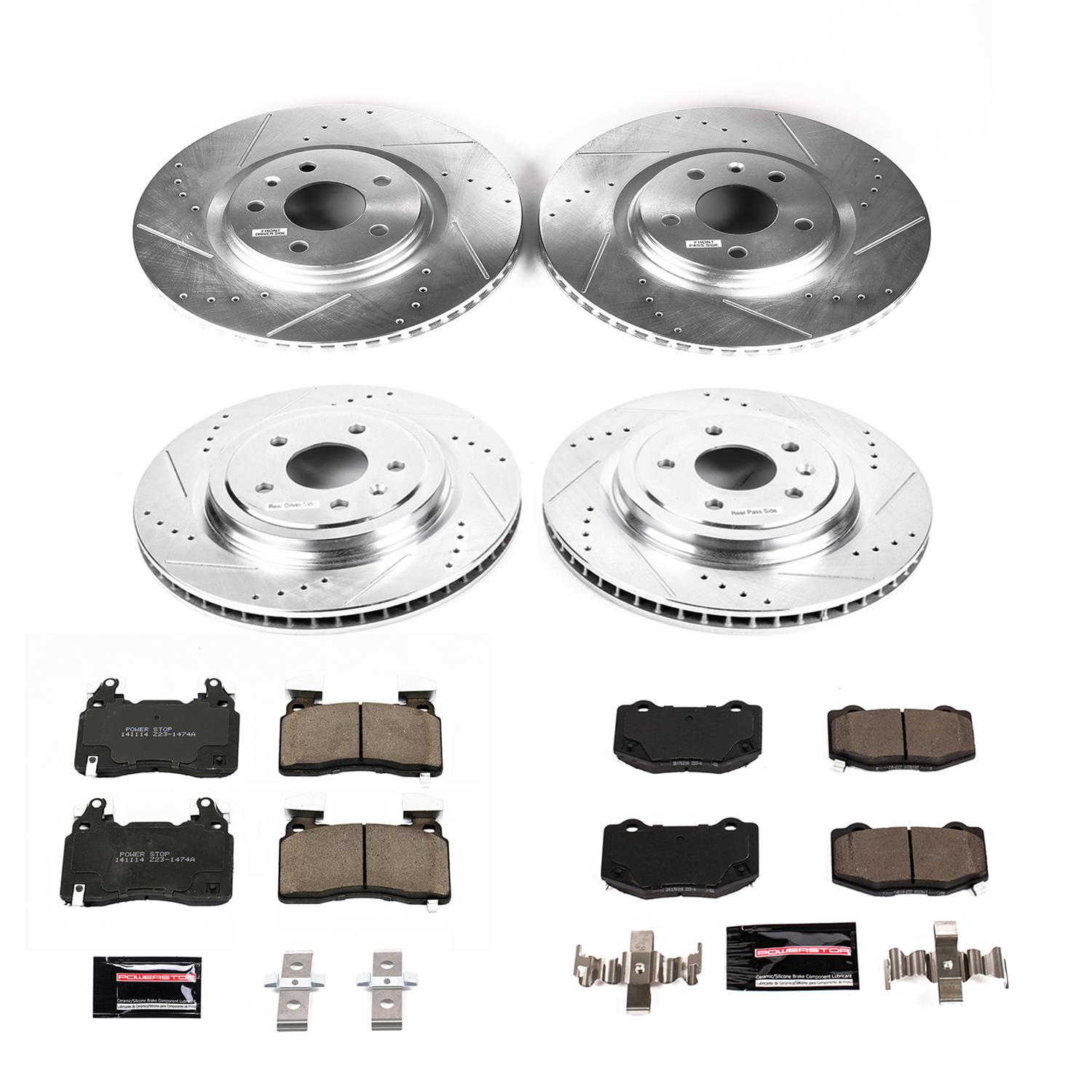 PowerStop K6523 PowerStop Z23 Evolution Sport Brake Upgrade Kits - Zander Auto Parts