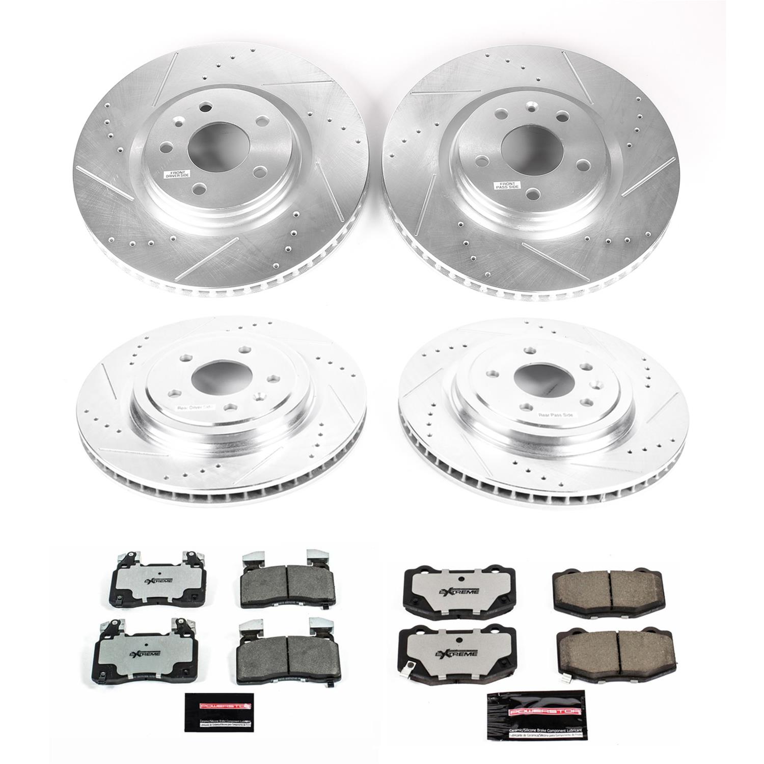 PowerStop K6523-26 PowerStop Z26 Street Warrior Brake Upgrade Kits - Zander Auto Parts