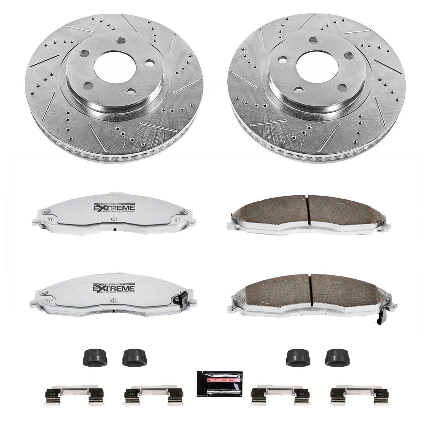 PowerStop K1547-26 PowerStop Z26 Street Warrior Brake Upgrade Kits - Zander Auto Parts