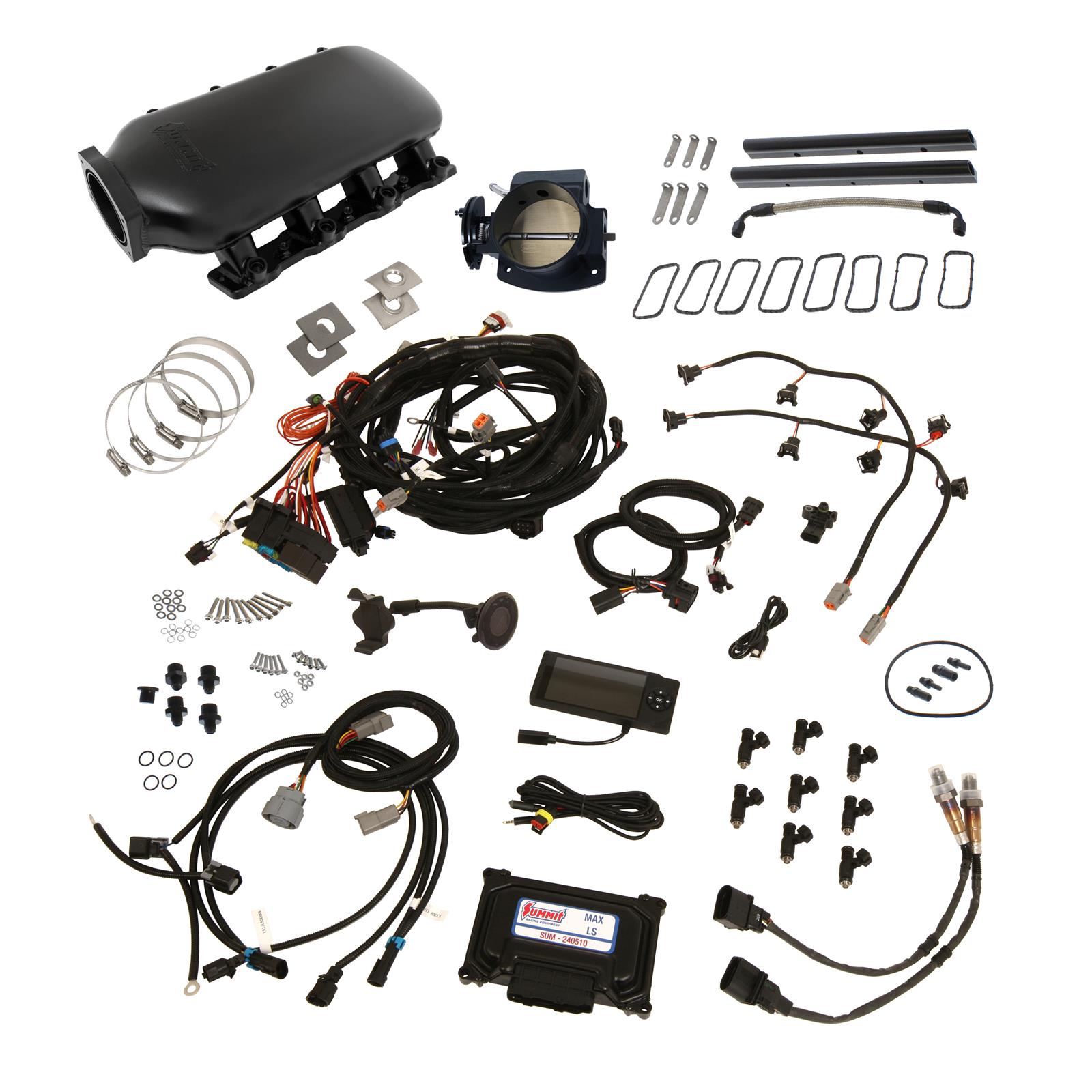 Summit Racing SUM-240511-L92B Summit Racing™ Max EFI LS 750 Fuel Injection Systems - Zander Auto Parts