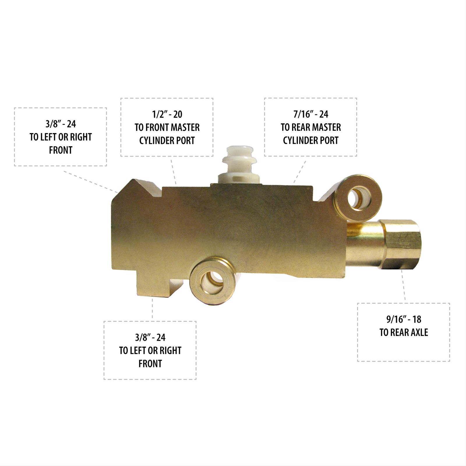 The Right Stuff PV71 The Right Stuff Brake Proportioning Valves and Blocks - Zander Auto Parts