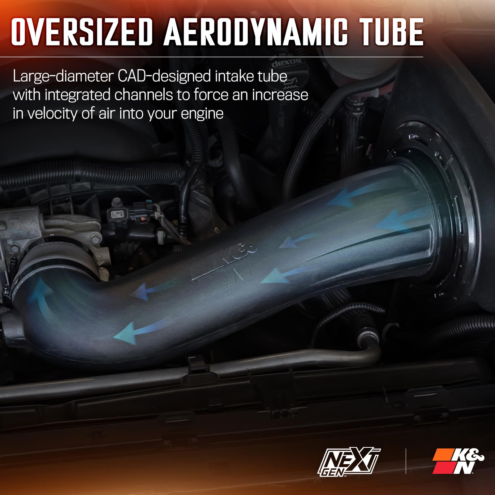 K&N 50-3110 K&N 50 Series NextGen Cold Air Intake Kits - Zander Auto Parts