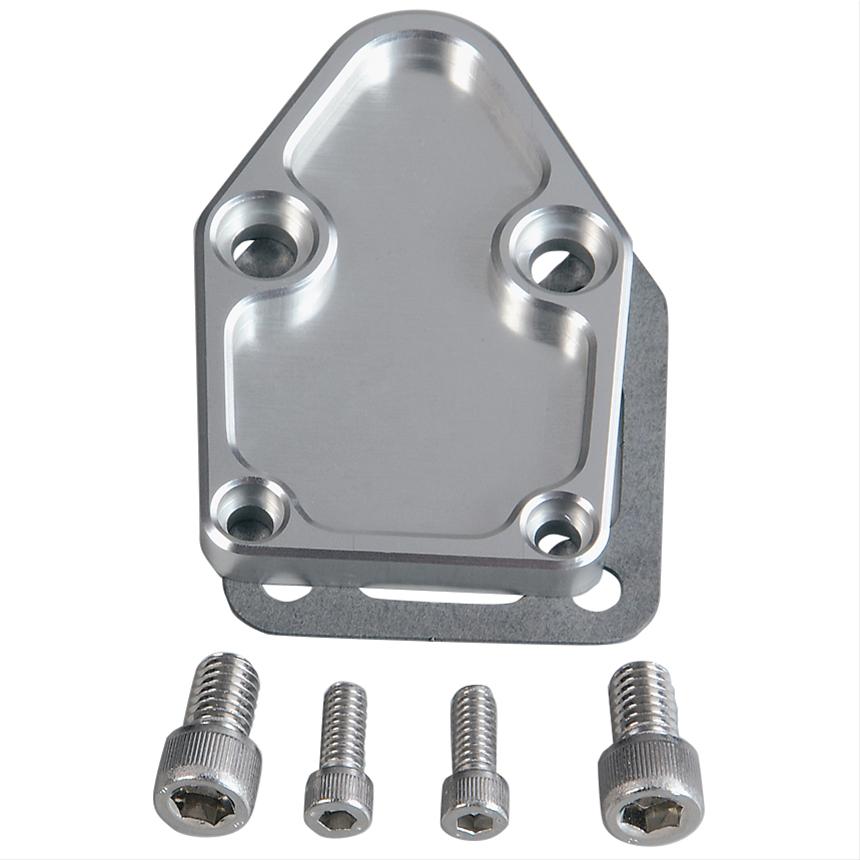 Summit Racing SUM-420001 Summit Racing™ Billet Fuel Pump Block-Off Plates - Zander Auto Parts