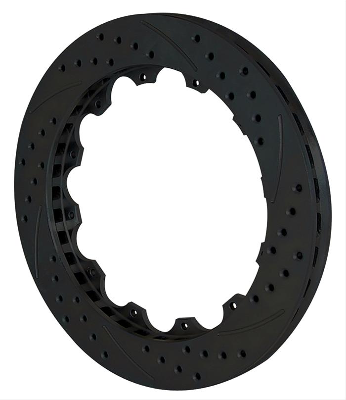 Wilwood Disc Brakes 160-8401-BK Wilwood SRP Drilled Performance Brake Rotors - Zander Auto Parts