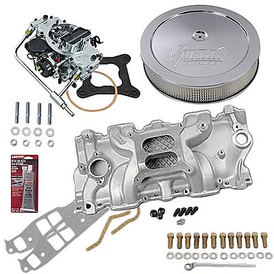 Summit Racing 03-0193 Summit Racing™ Intake Manifold, Carburetor, and Air Cleaner Pro Packs - Zander Auto Parts