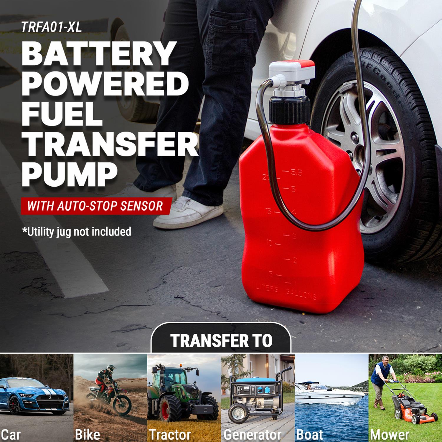 TERA PUMP 20176 Tera Pump Utility Jug Fuel Transfer Pumps - Zander Auto Parts