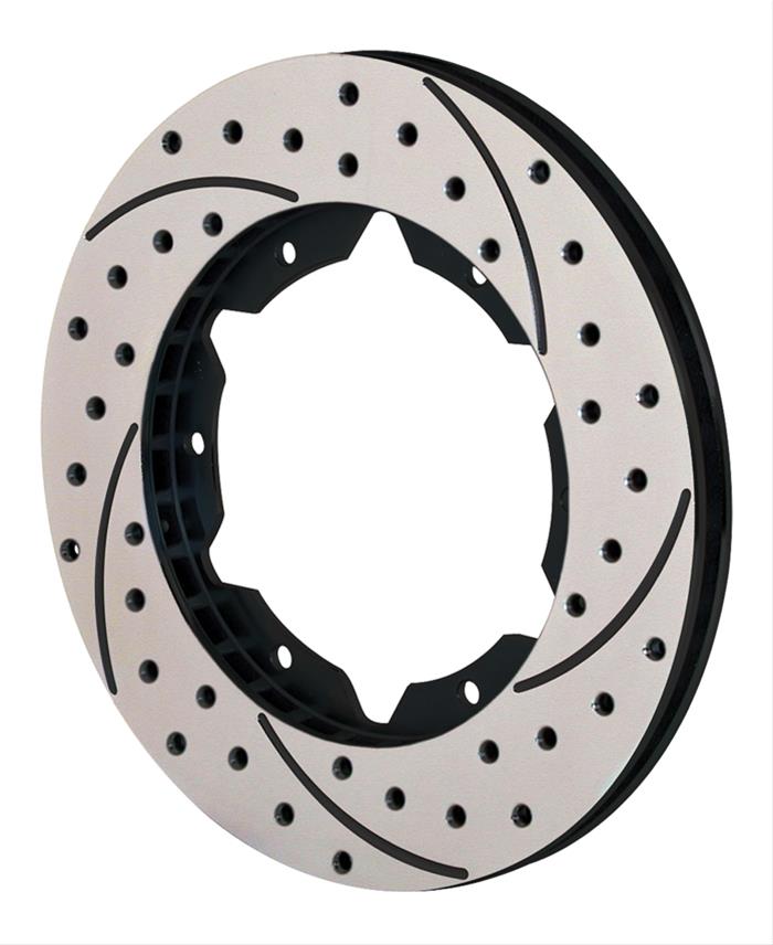 Wilwood Disc Brakes 160-7099-BK Wilwood SRP Drilled Performance Brake Rotors - Zander Auto Parts