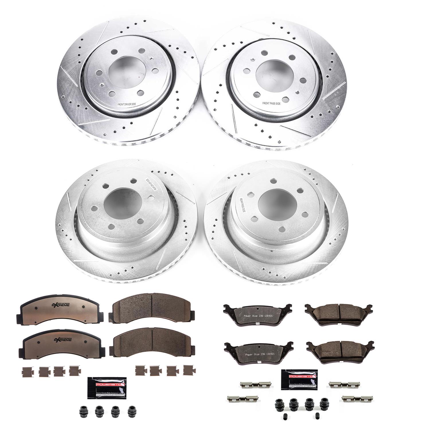 PowerStop K6268-36 PowerStop Z36 Truck and Tow Brake Upgrade Kits - Zander Auto Parts