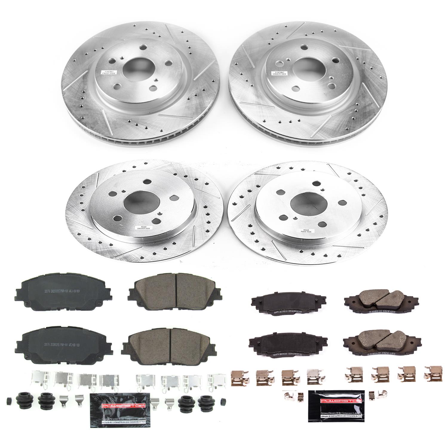 PowerStop K8348 PowerStop Z23 Evolution Sport Brake Upgrade Kits - Zander Auto Parts