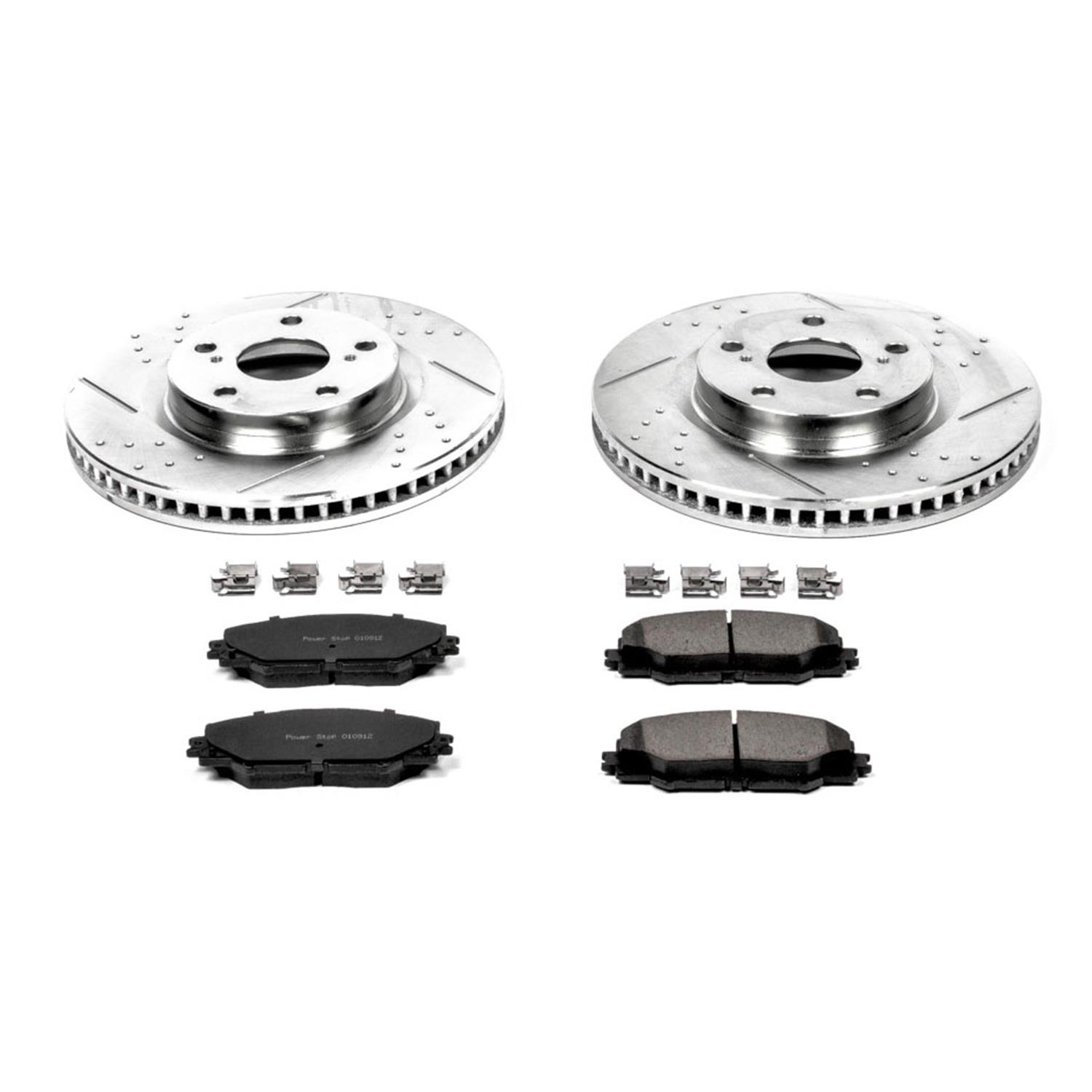 PowerStop K3054 PowerStop Z23 Evolution Sport Brake Upgrade Kits - Zander Auto Parts