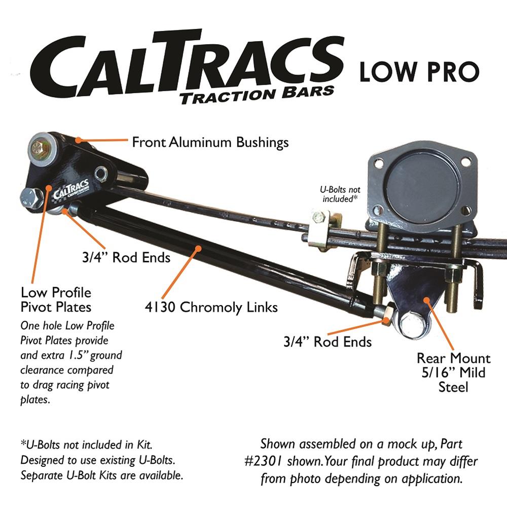 Calvert Racing 2381 Calvert Racing CalTracs Low Profile Traction Bars - Zander Auto Parts